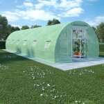 Vidaxl serre 900x300x200 cm vert acier galvanis serre de jardin abris lgumes 45537