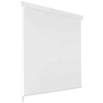Vidaxl store roulant de douche 160x240cm blanc rideau de douche salle de bain 142845