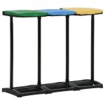 Vidaxl supports avec couvercle pour sacs poubelle 240 - 330 l pp 340989