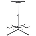 Support de guitare - vidaxl - acier - noir - hauteur rglable 80 - 102 cm - stable et robuste