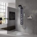Vidaxl système de panneau de douche verre marron Vidaxl système de panneau de douche verre marron