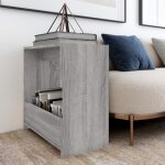 Vidaxl table d'appoint sonoma gris 50x26x50 cm bois d'ingénierie 826630 Vidaxl table d'appoint sonoma gris 50x26x50 cm bois d'ingénierie 826630