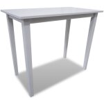 Vidaxl table de bar en bois blanc