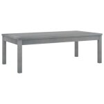 Vidaxl table basse 100x50x33 cm gris bois d'acacia solide