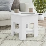 Vidaxl table basse blanc 40x40x42 cm bois d'ing�nierie