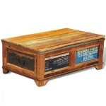 Vidaxl table basse avec espace de rangement vintage bois recyclé Vidaxl table basse avec espace de rangement vintage bois recyclé