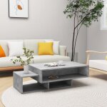 Vidaxl table basse gris b�ton 105x55x32 cm agglom�r�