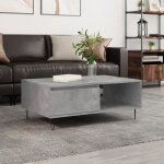 Vidaxl table basse gris bton 90x60x35 cm bois d'ingnierie 827064