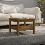Vidaxl table basse marron miel 55x55x40 cm bois massif de pin 814272 Vidaxl table basse marron miel 55x55x40 cm bois massif de pin 814272