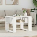 Vidaxl table basse rectangulaire blanche 66 x 495 x 45 cm en bois ding�nierie