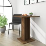 Vidaxl table de bistro chne marron 60x60x75 cm bois d'ingnierie 815104