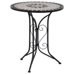 Table de bistro - vidaxl - mosaïque - 61 cm - fer laqué - céramique - résistante aux intempéries Table de bistro - vidaxl - mosaïque - 61 cm - fer laqué - céramique - résistante aux intempéries