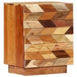 Vidaxl table de chevet 40 x 30 x 50 cm bois de rcupration massif