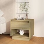 Vidaxl table de chevet chne sonoma 45x34x44 cm agglomr