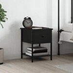 Vidaxl table de chevet noir 34x35, 5x45 cm bois d?ingénierie 825853 Vidaxl table de chevet noir 34x35, 5x45 cm bois d?ingénierie 825853