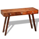 Vidaxl buffet / armoire table de console bois acacia solide vintage 76 cm marron 242463
