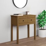 Vidaxl table console marron miel 70x35x75 cm bois massif de pin 814612 Vidaxl table console marron miel 70x35x75 cm bois massif de pin 814612
