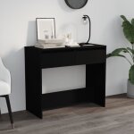 Vidaxl table console noir 89  41  76. 5 cm acier
