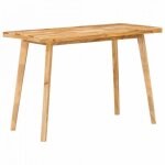 Vidaxl table � manger en bois de mangue massif 100 x 55 x 75 cm marron - style rustique