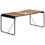 Vidaxl table de salle  manger 180x90x76cm bois de rcupration solide
