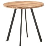 Vidaxl table de salle à manger 80 cm bois d'acacia solide Vidaxl table de salle à manger 80 cm bois d'acacia solide