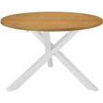Vidaxl table de salle  manger blanc 120 x 75 cm mdf