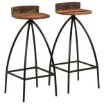 Vidaxl lot de 2 tabourets de bar, chaise de pub, sige de bistrot, meuble de salle  manger cuisine salon ...