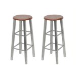 Vidaxl lot de 2 tabourets de bar, chaise de pub, sige de bistrot, meuble de salle  manger cuisine salon ...