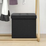 Vidaxl tabouret de rangement pliable coffre de rangement conteneur de rangement salon salle de sjour ...