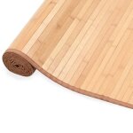 Vidaxl tapis en bambou 100 x 160 cm marron