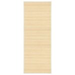 Vidaxl tapis bambou 80 x 200 cm naturel