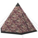 Tente de camping tipi pour 4 personnes - vidaxl - multicolore 93033 - adulte - mixte