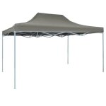 Vidaxl tente pliable escamotable 3x4, 5 m anthracite jardin pavillon 44969