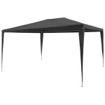 Tente de réception - vidaxl - 3x4 m - pe anthracite - résistant à leau - 8 places Tente de réception - vidaxl - 3x4 m - pe anthracite - résistant à leau - 8 places