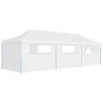 Tente de rception - vidaxl - 3 x 9 m - 8 parois - rsistante aux uv - pliable et autoportante