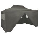 Vidaxl tente de rception pliable avec 4 parois tonnelle d'extrieur chapiteau de jardin belvdre voyage ...