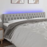Vidaxl t�te de lit � led meuble de chambre � coucher accessoire de lit double t�te de cadre de lit int�rieur ...