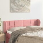Vidaxl tte de lit avec oreilles rose 147x23x78 - 88 cm velours3117197