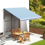 Vidaxl tissu de remplacement pour auvent toile d'auvent tissu de rechange pour store banne de jardin ...