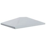Toile de toit de belvédère - vidaxl - 4x3 m - gris - 310 g / m² - protection contre le soleil et la pluie ... Toile de toit de belvédère - vidaxl - 4x3 m - gris - 310 g / m² - protection contre le soleil et la pluie ...