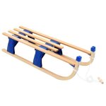 Vidaxl traîneau pliable en bois 110 cm luge amateurs de neige sports d'hiver 91457 Vidaxl traîneau pliable en bois 110 cm luge amateurs de neige sports d'hiver 91457