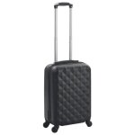 Vidaxl valise rigide noir abs 91891