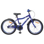 Vidaxl v�lo enfant 20 bleu - route cadre acier guidon & selle r�glables 6 - 11 ans