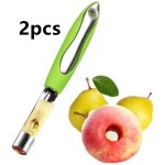 Dnoyauteur  pomme - chili - acier inoxydable - 2pcs - ergonomique - facile  nettoyer