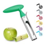 Dénoyauteur à pomme - acier inoxydable 304 - lame dentelée - vert Dénoyauteur à pomme - acier inoxydable 304 - lame dentelée - vert