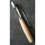 Vide pomme - inox - 1. 5 cm - manche en bois - fabrication italienne - 18 cm de long Vide pomme - inox - 1. 5 cm - manche en bois - fabrication italienne - 18 cm de long