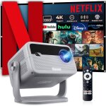 Vid�oprojecteur 4k - netflix officielauto - focusrotation 360�1080p natif600 ansiwifi6 bluetoothcommande ...