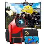 Vid�oprojecteur intelligent rolipo - full hd 1080p - 350 ansi lumens - android tv - wifi 6 & bluetooth ...
