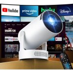 Vid�oprojecteur portable - apps int�gr�esfhd 1080phaut - parleur hififocale ultra courteandroid tv bt ...