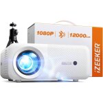 Vid�oprojecteur portable bluetooth - suteo - ipl320 - 12000 lumens - 1080p - 250 pouces - bluetooth 5. ...